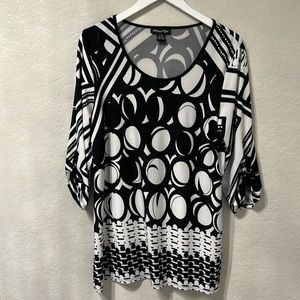 Michael Tyler | Black and White Print Tunic